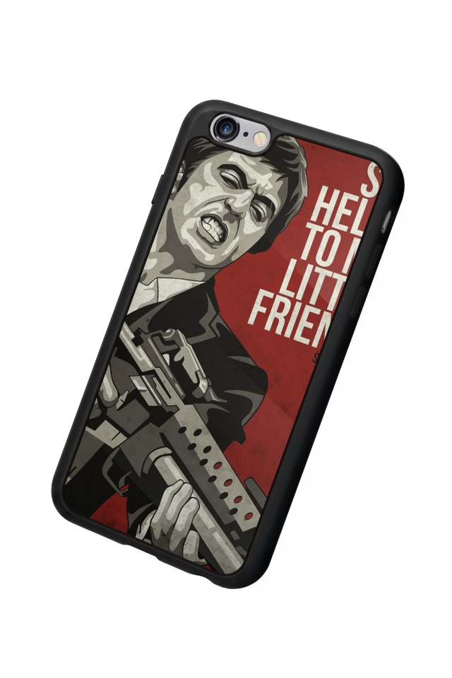 iPhone 6s Plus Uyumlu Scarface Tasarımlı Glossy Premium Kılıf