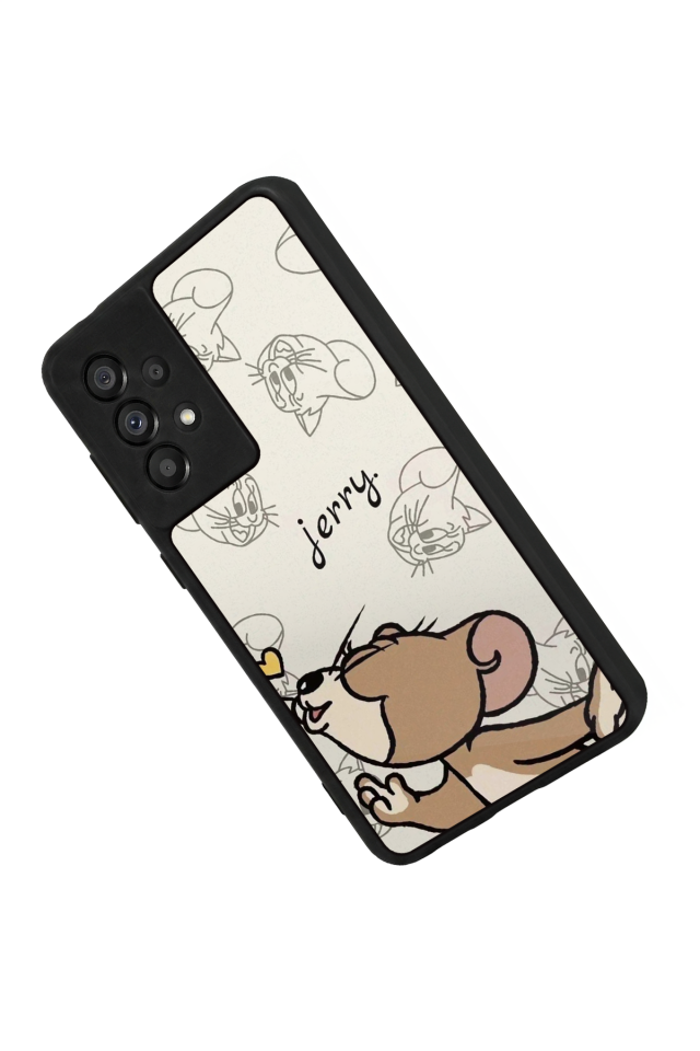 Samsung Galaxy A73 Uyumlu Tom And Jerry Tasarımlı Glossy Premium Kılıf