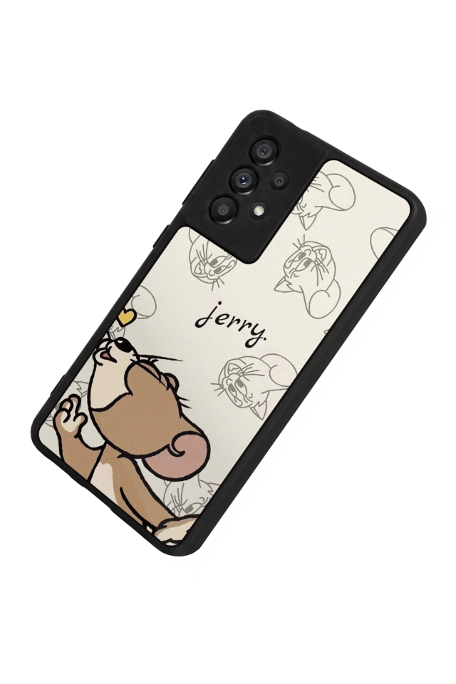 Samsung Galaxy A73 Uyumlu Tom And Jerry Tasarımlı Glossy Premium Kılıf