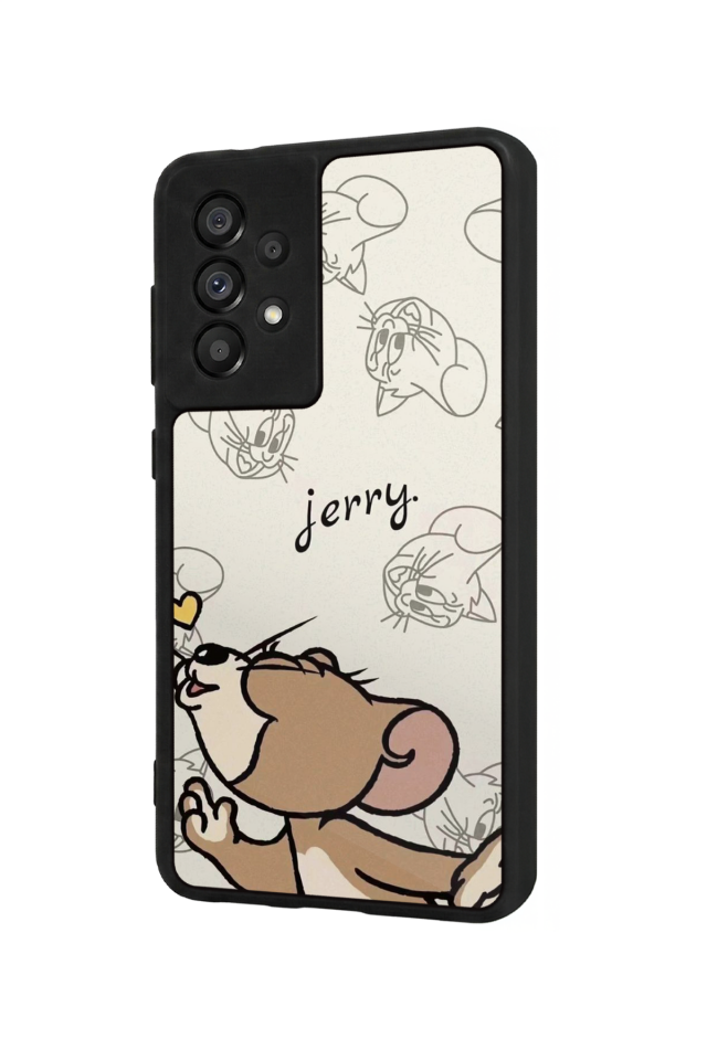Samsung Galaxy A73 Uyumlu Tom And Jerry Tasarımlı Glossy Premium Kılıf