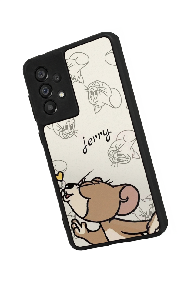 Samsung Galaxy A73 Uyumlu Tom And Jerry Tasarımlı Glossy Premium Kılıf