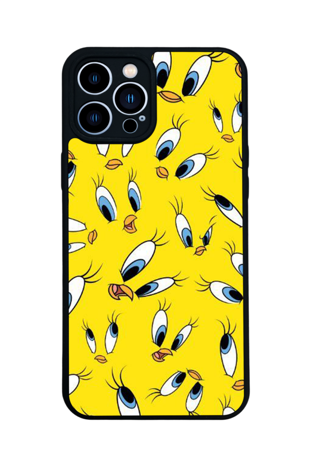 iPhone 13 Pro Max Uyumlu Tweety Tasarımlı Glossy Premium Kılıf