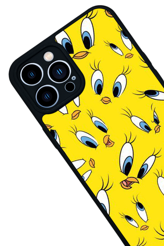 iPhone 13 Pro Max Uyumlu Tweety Tasarımlı Glossy Premium Kılıf