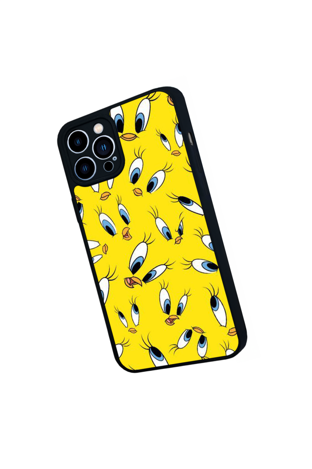 iPhone 13 Pro Max Uyumlu Tweety Tasarımlı Glossy Premium Kılıf