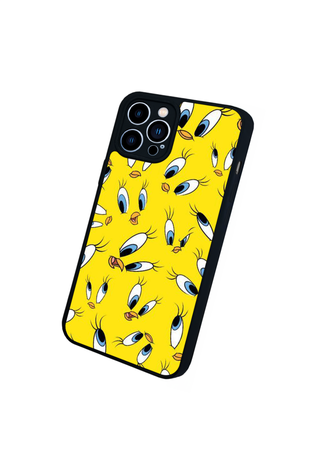 iPhone 13 Pro Max Uyumlu Tweety Tasarımlı Glossy Premium Kılıf