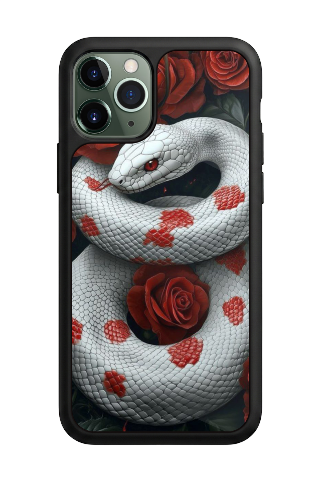 iPhone 11 Pro Max Uyumlu Yılan Tasarımlı Glossy Premium Kılıf