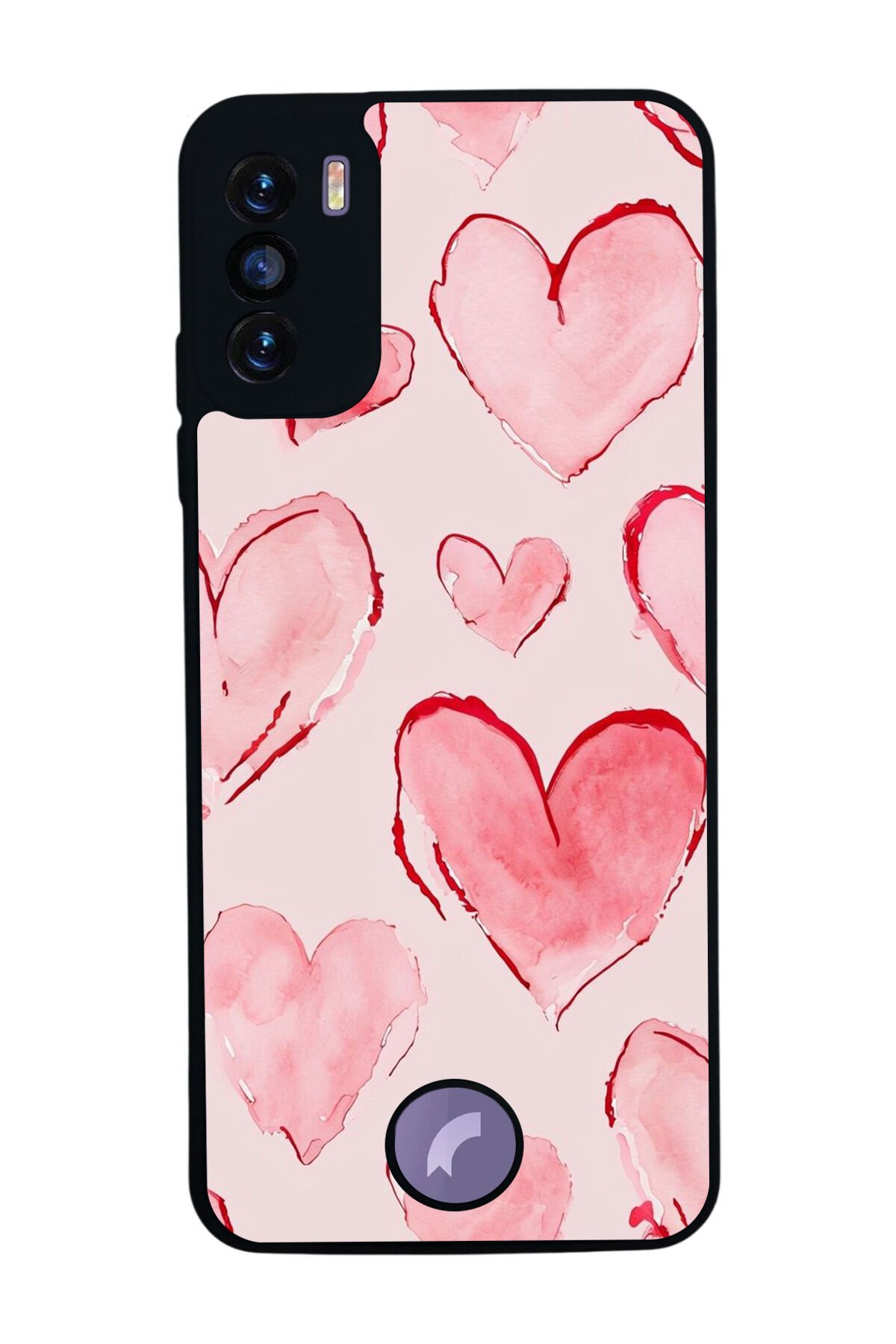 Reeder S19 Max Pro S Uyumlu Kalp Love Tasarımlı Glossy Premium Kılıf