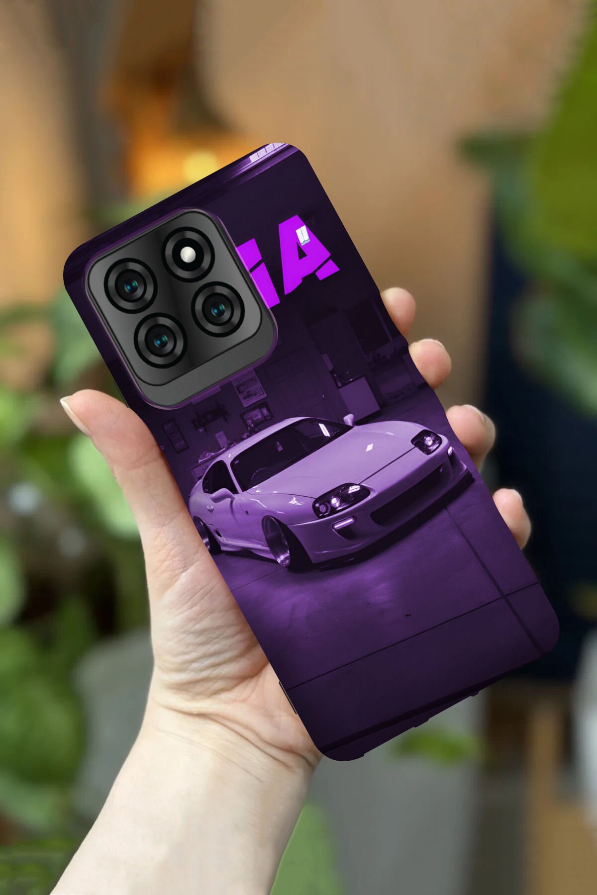 Reeder S71 Uyumlu Kamera Korumalı Supra Araba Desenli HD Baskılı Silikon Kılıf