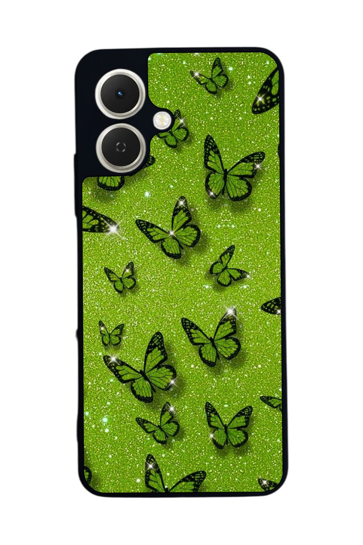 Tecno Spark GO 2 Uyumlu Kelebek Tasarımlı Glossy Premium Kılıf