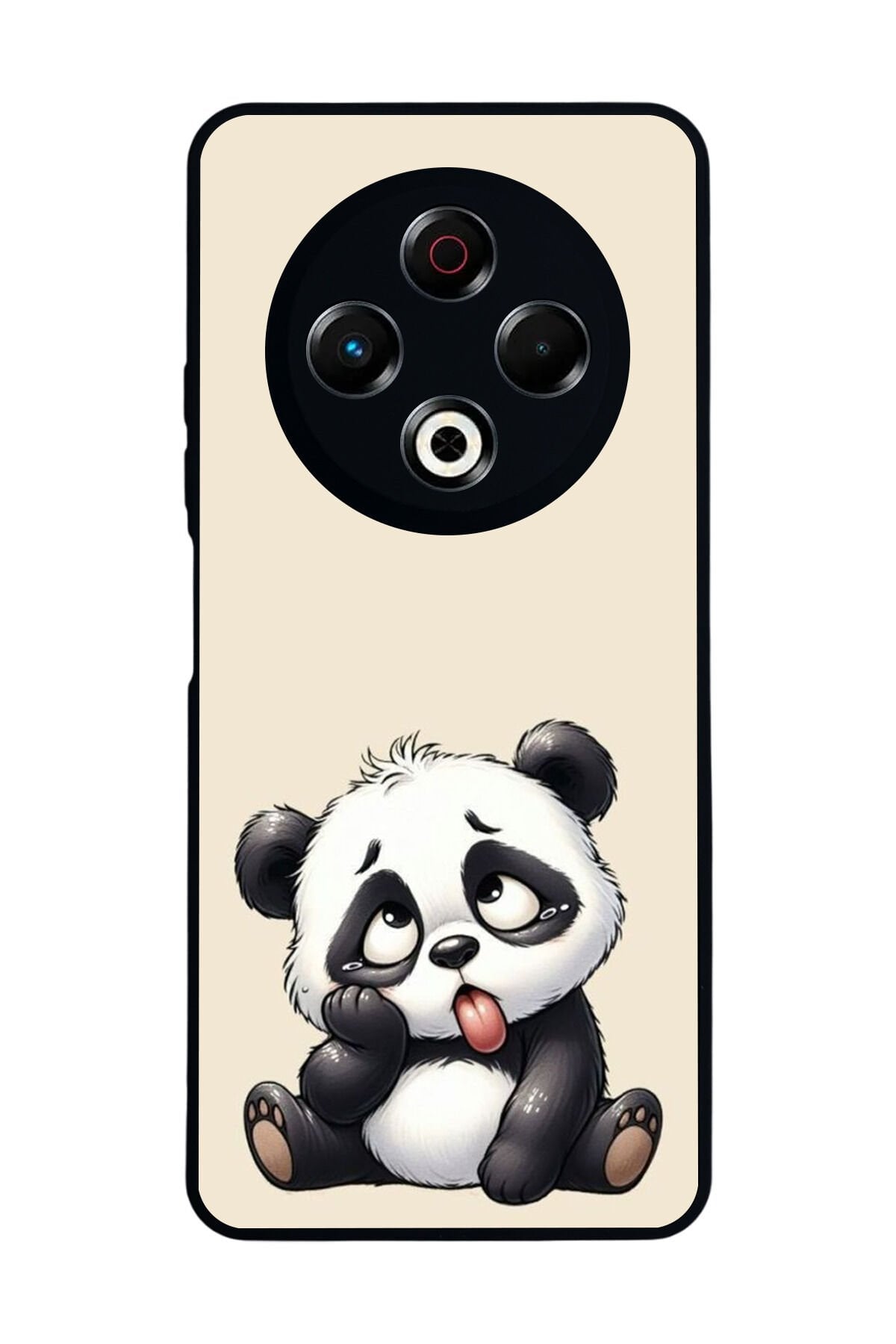Tecno Spark 30 Uyumlu Panda Tasarımlı Glossy Premium Kılıf