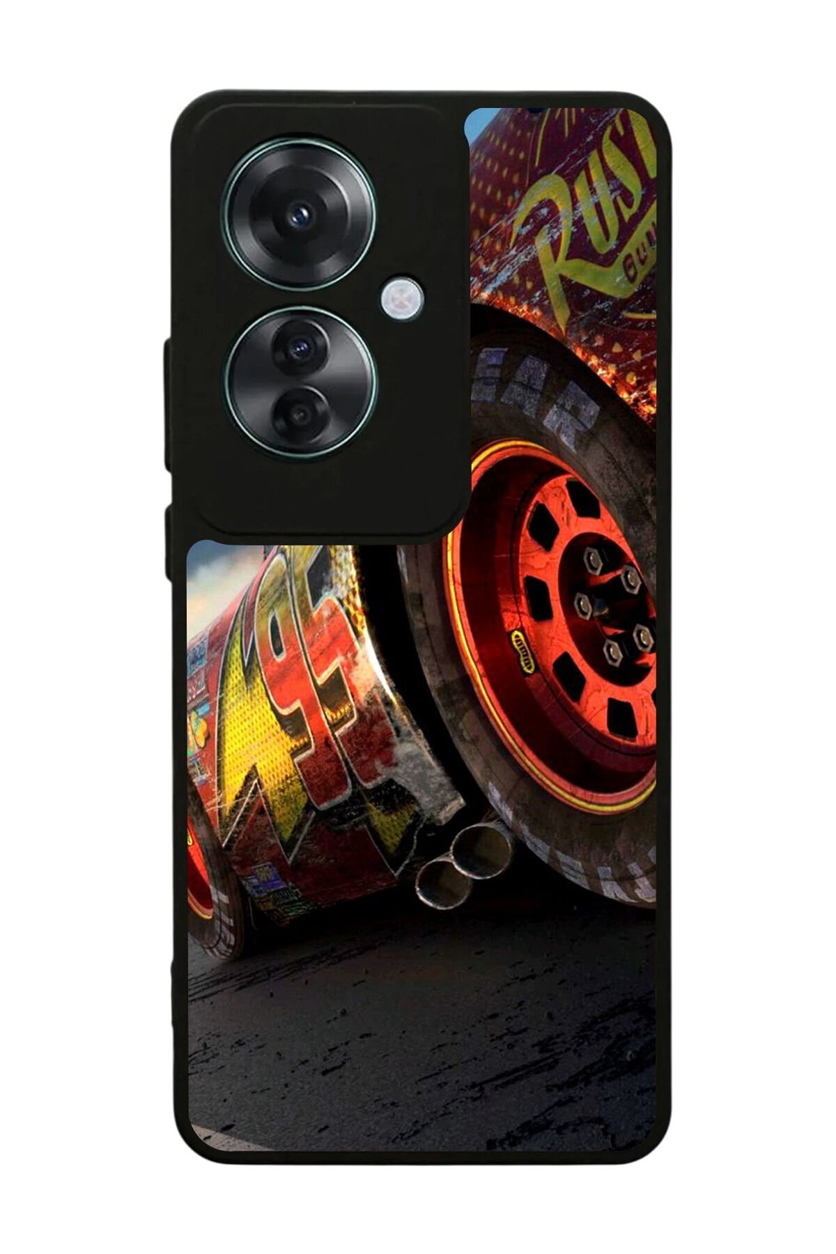 Oppo Reno 11F Uyumlu Şimsek McQueen Tasarımlı Glossy Premium Kılıf