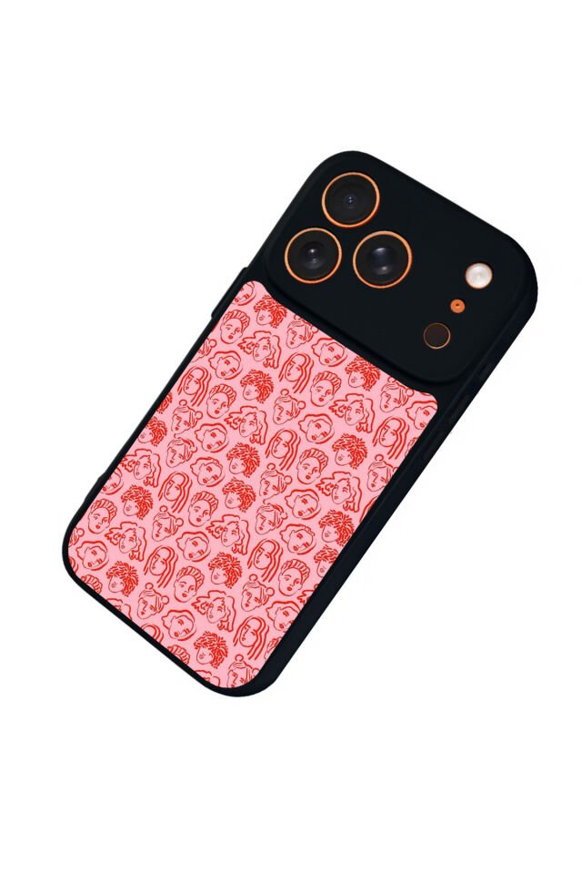 iPhone 17 Pro Max Uyumlu Line Art Tasarımlı Glossy Premium Kılıf