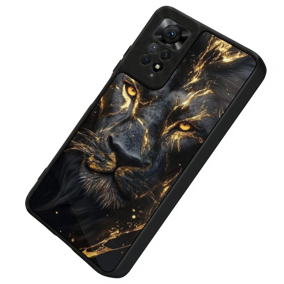 Xiaomi Redmi Note 12 Pro Uyumlu Aslan Tasarımlı Glossy Premium Kılıf