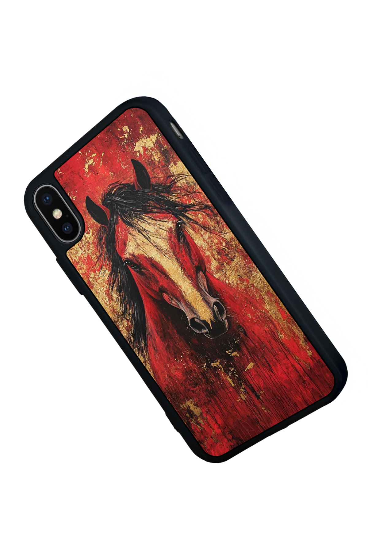 iPhone XS Max Uyumlu At Horse Tasarımlı Glossy Premium Kılıf