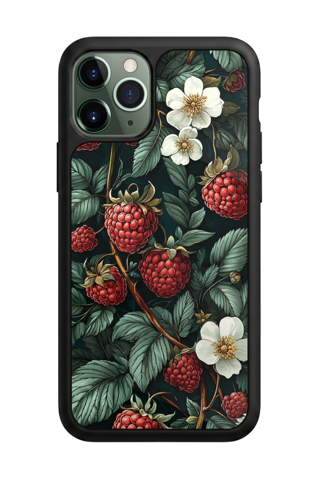 iPhone 11 Pro Uyumlu Botanik Tasarımlı Glossy Premium Kılıf