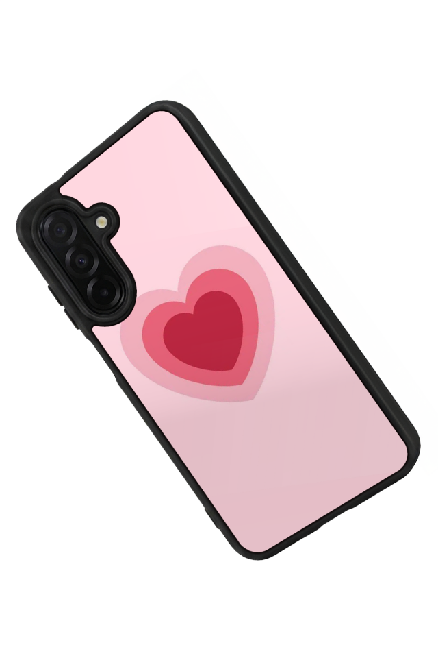 Samsung Galaxy A56 Uyumlu Kalp Love Tasarımlı Glossy Premium Kılıf