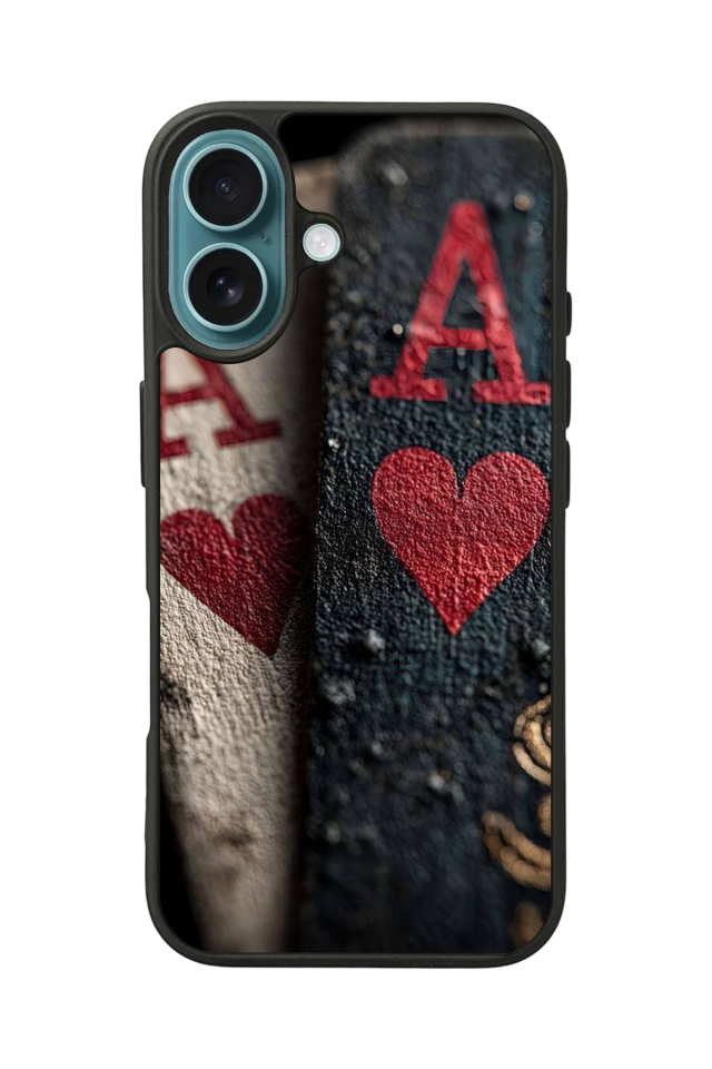 iPhone 16 Plus Uyumlu Kart Tasarımlı Glossy Premium Kılıf