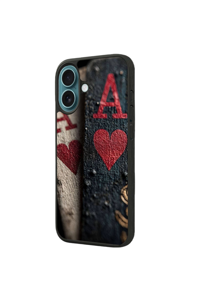 iPhone 16 Plus Uyumlu Kart Tasarımlı Glossy Premium Kılıf