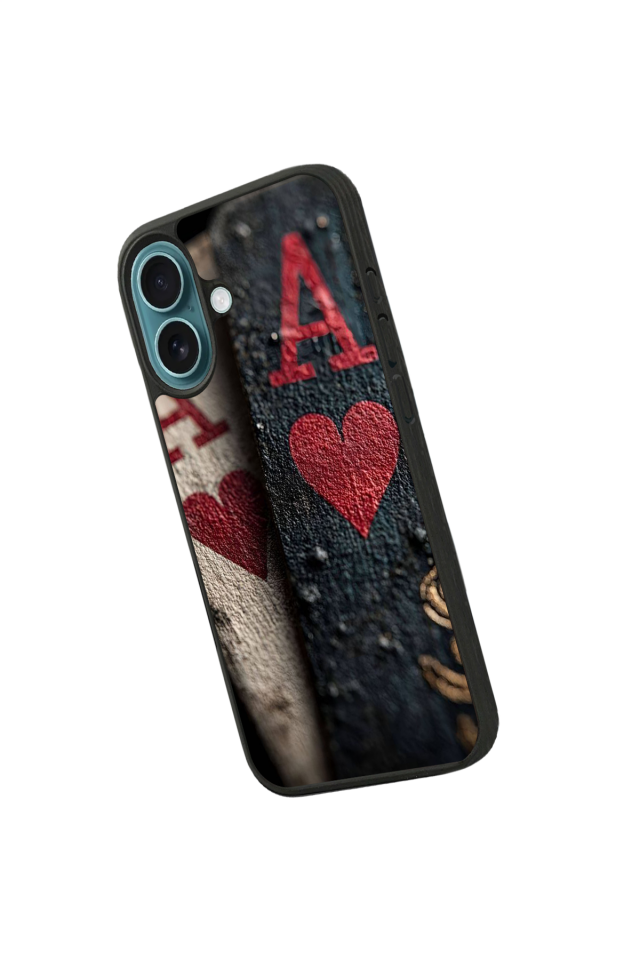 iPhone 16 Plus Uyumlu Kart Tasarımlı Glossy Premium Kılıf
