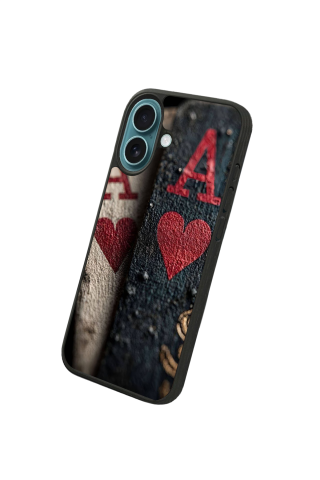 iPhone 16 Plus Uyumlu Kart Tasarımlı Glossy Premium Kılıf