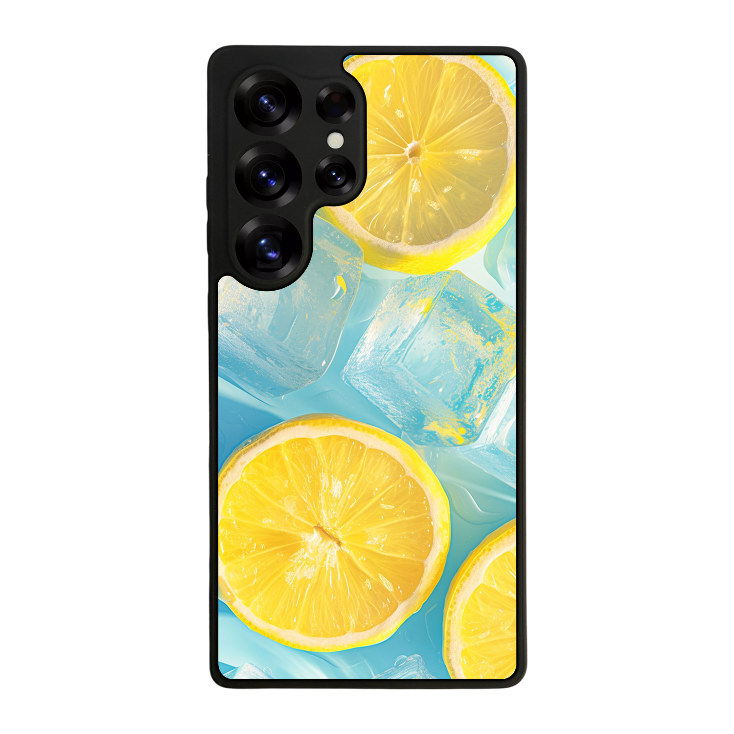 Samsung Galaxy S25 Ultra Uyumlu Limon Tasarımlı Glossy Premium Kılıf