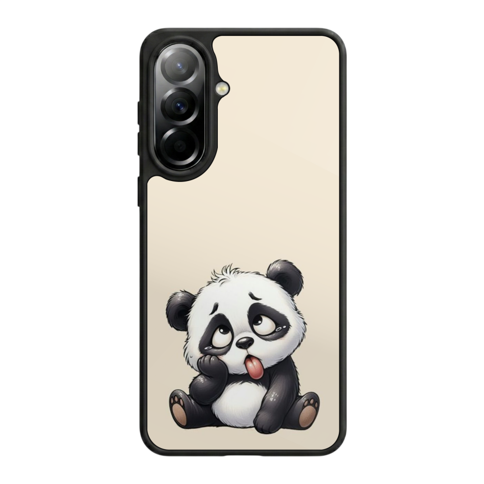 Samsung Galaxy A37 Uyumlu Panda Tasarımlı Glossy Premium Kılıf