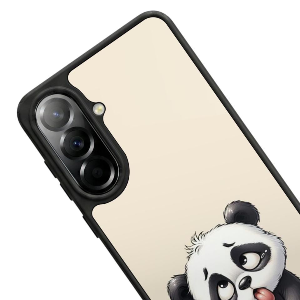 Samsung Galaxy A37 Uyumlu Panda Tasarımlı Glossy Premium Kılıf