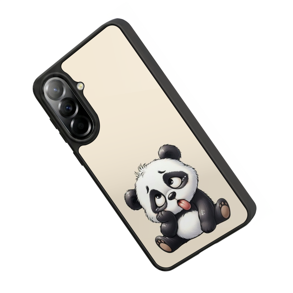 Samsung Galaxy A37 Uyumlu Panda Tasarımlı Glossy Premium Kılıf