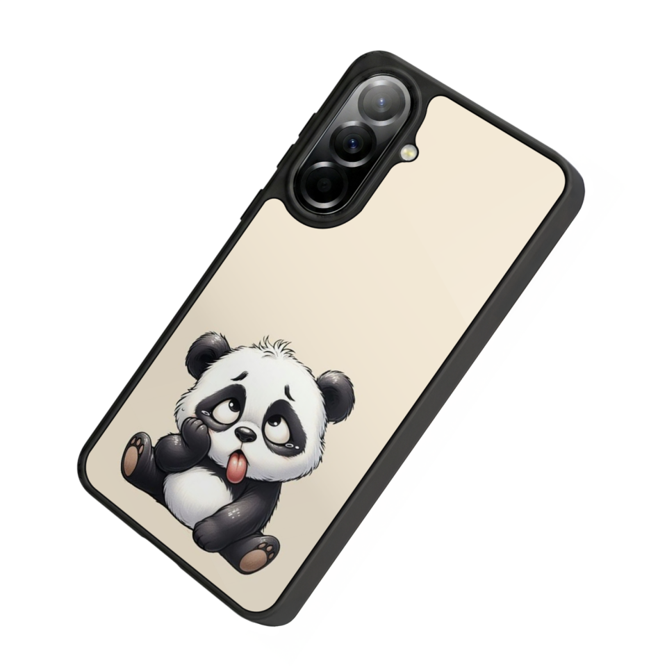 Samsung Galaxy A37 Uyumlu Panda Tasarımlı Glossy Premium Kılıf