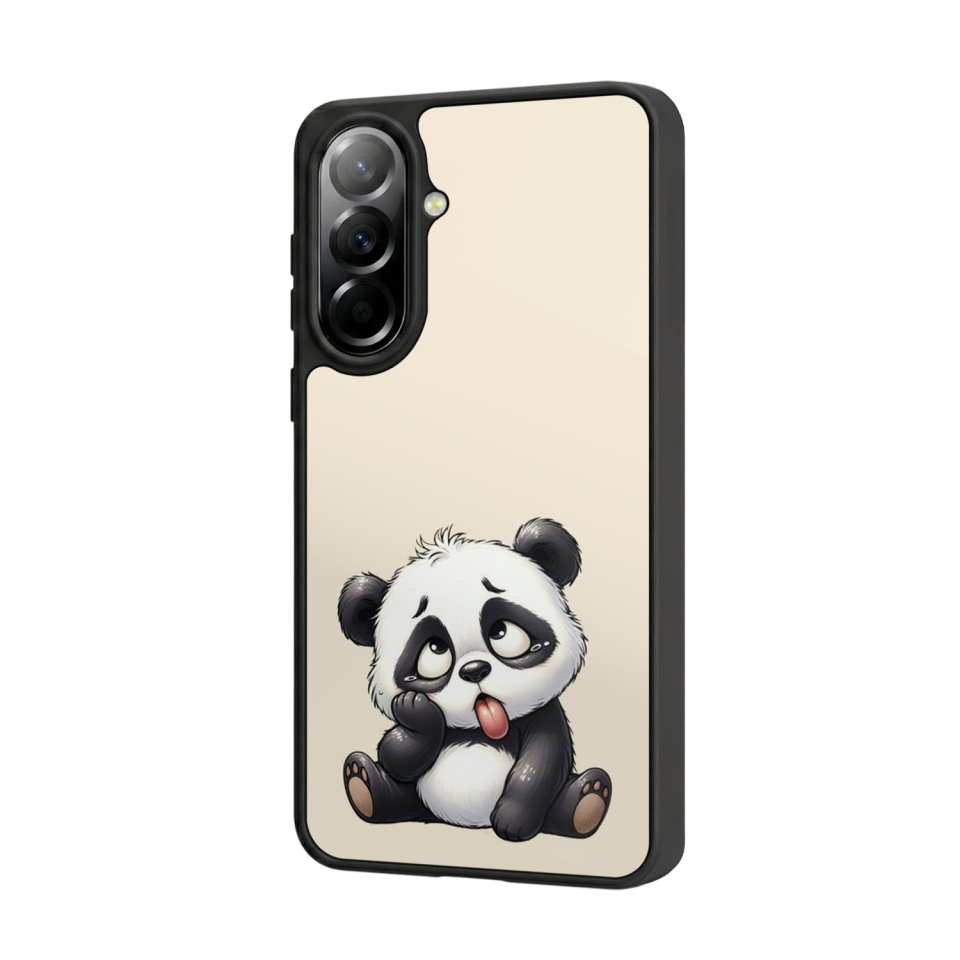 Samsung Galaxy A37 Uyumlu Panda Tasarımlı Glossy Premium Kılıf