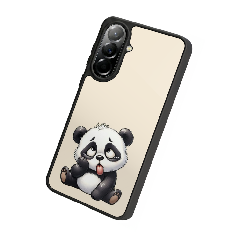 Samsung Galaxy A37 Uyumlu Panda Tasarımlı Glossy Premium Kılıf