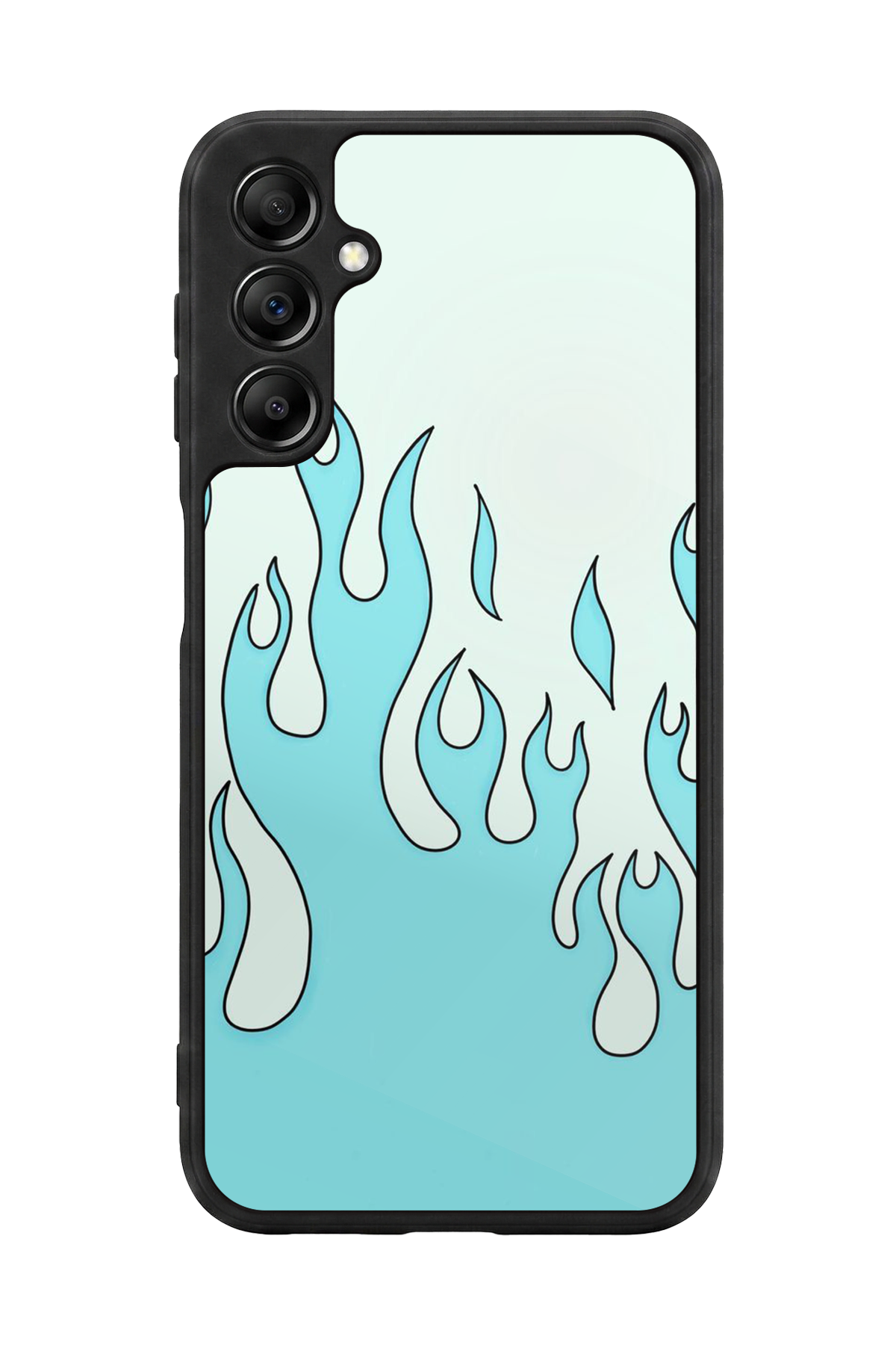 Samsung Galaxy A14 Uyumlu Retro Flame Patterns Tasarımlı Glossy Premium Kılıf