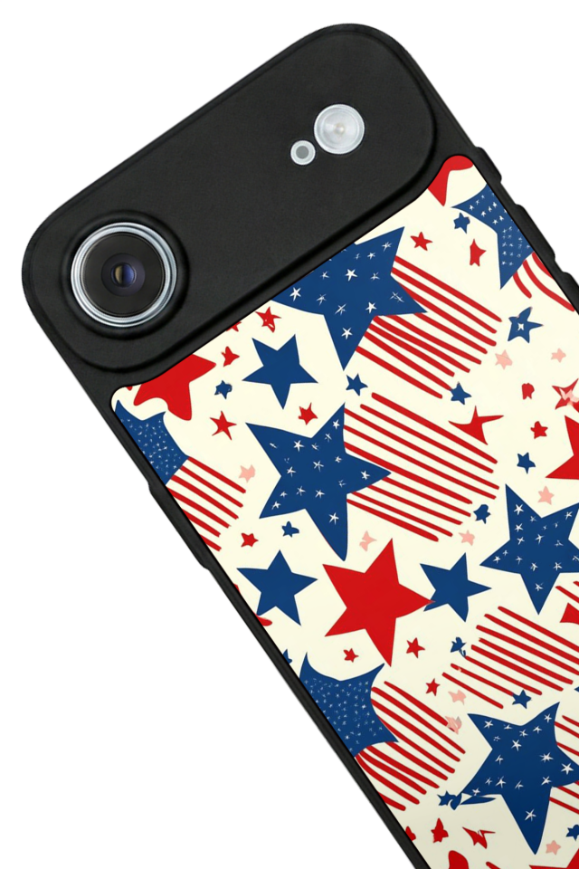 iPhone 17 Air Uyumlu Retro Yildizlar Tasarımlı Glossy Premium Kılıf