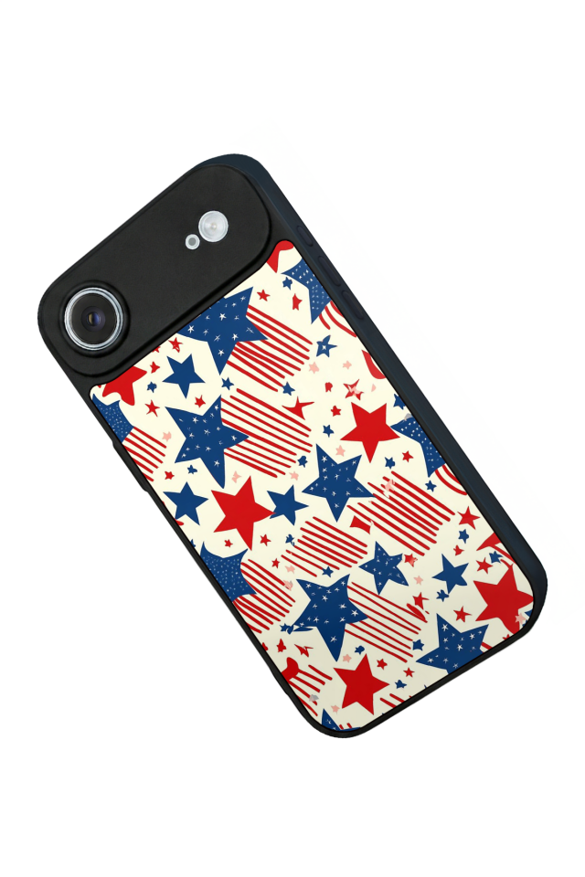 iPhone 17 Air Uyumlu Retro Yildizlar Tasarımlı Glossy Premium Kılıf