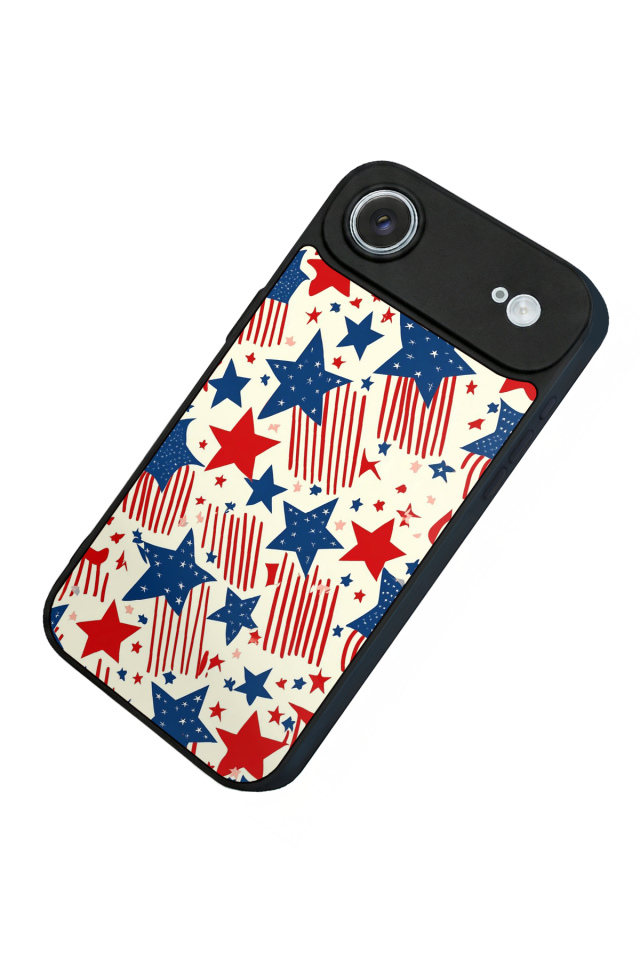 iPhone 17 Air Uyumlu Retro Yildizlar Tasarımlı Glossy Premium Kılıf