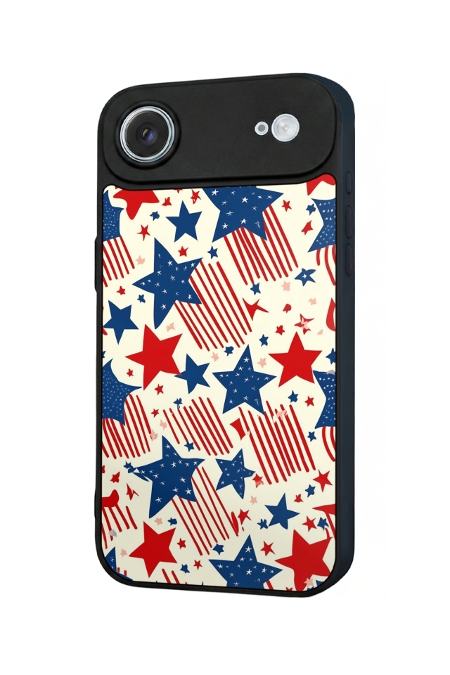 iPhone 17 Air Uyumlu Retro Yildizlar Tasarımlı Glossy Premium Kılıf