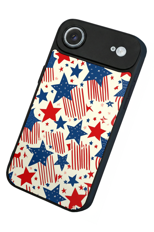 iPhone 17 Air Uyumlu Retro Yildizlar Tasarımlı Glossy Premium Kılıf