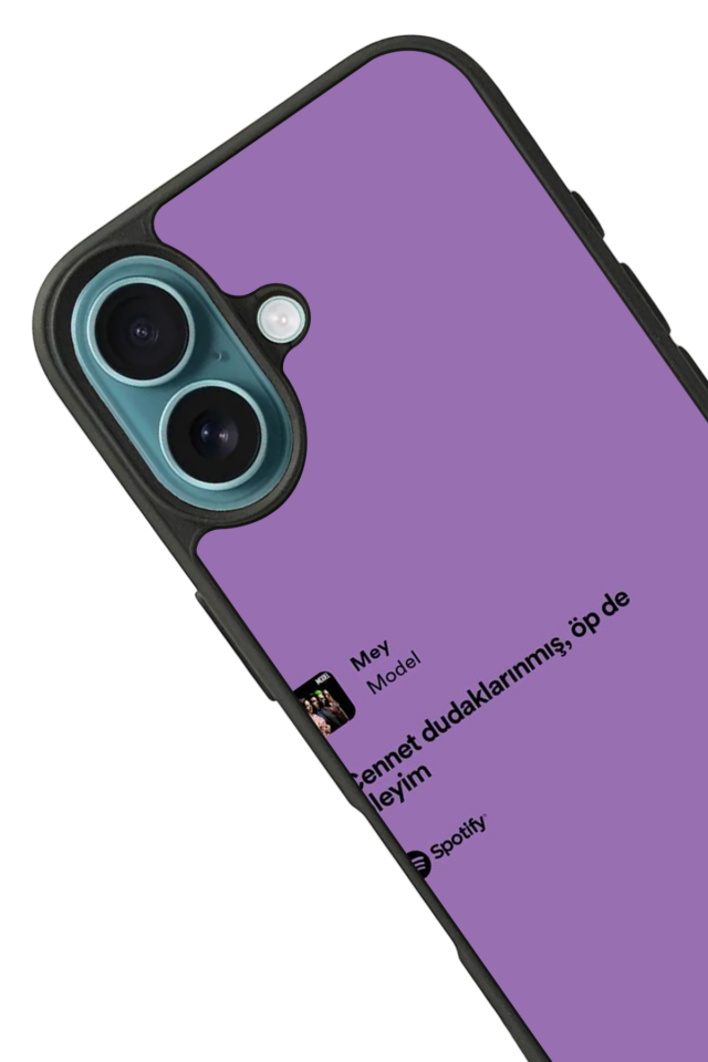 iPhone 16 Uyumlu Sarki Sozleri Tasarımlı Glossy Premium Kılıf