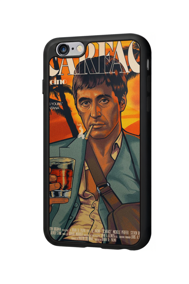 iPhone 6s Plus Uyumlu Scarface Tasarımlı Glossy Premium Kılıf