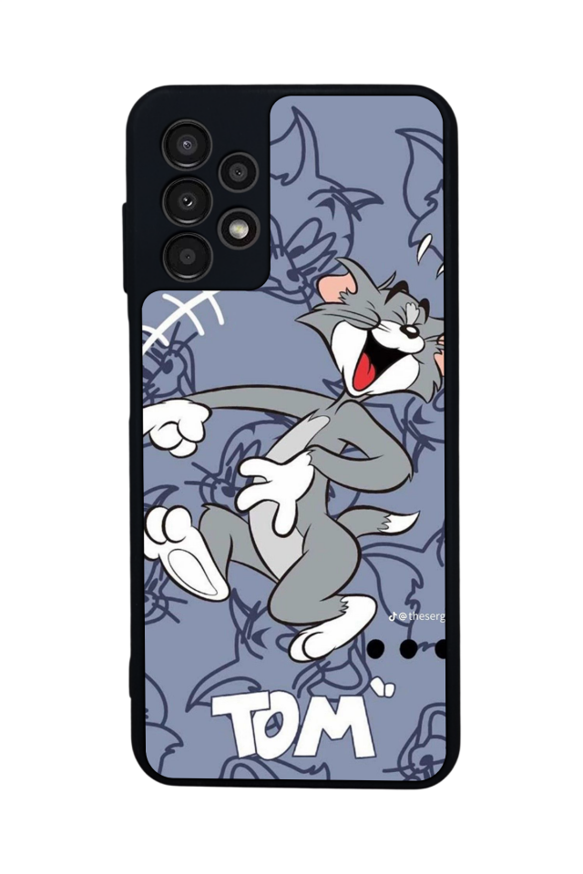 Samsung Galaxy A23 Uyumlu Tom And Jerry Tasarımlı Glossy Premium Kılıf