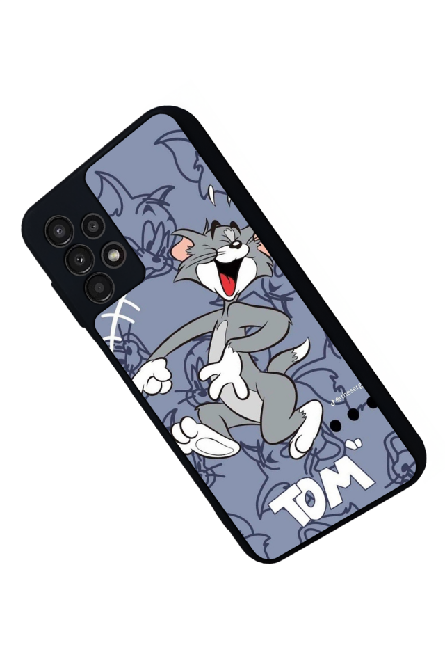 Samsung Galaxy A23 Uyumlu Tom And Jerry Tasarımlı Glossy Premium Kılıf