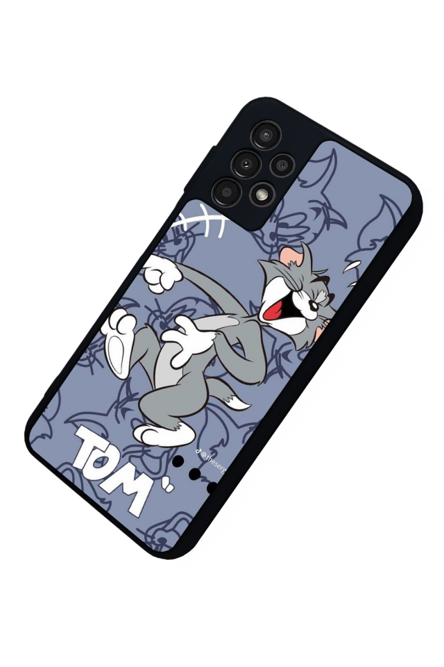 Samsung Galaxy A23 Uyumlu Tom And Jerry Tasarımlı Glossy Premium Kılıf