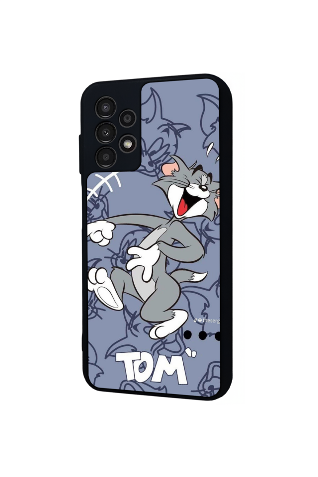 Samsung Galaxy A23 Uyumlu Tom And Jerry Tasarımlı Glossy Premium Kılıf