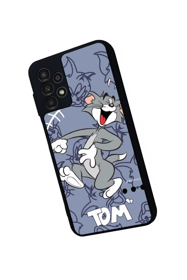 Samsung Galaxy A23 Uyumlu Tom And Jerry Tasarımlı Glossy Premium Kılıf