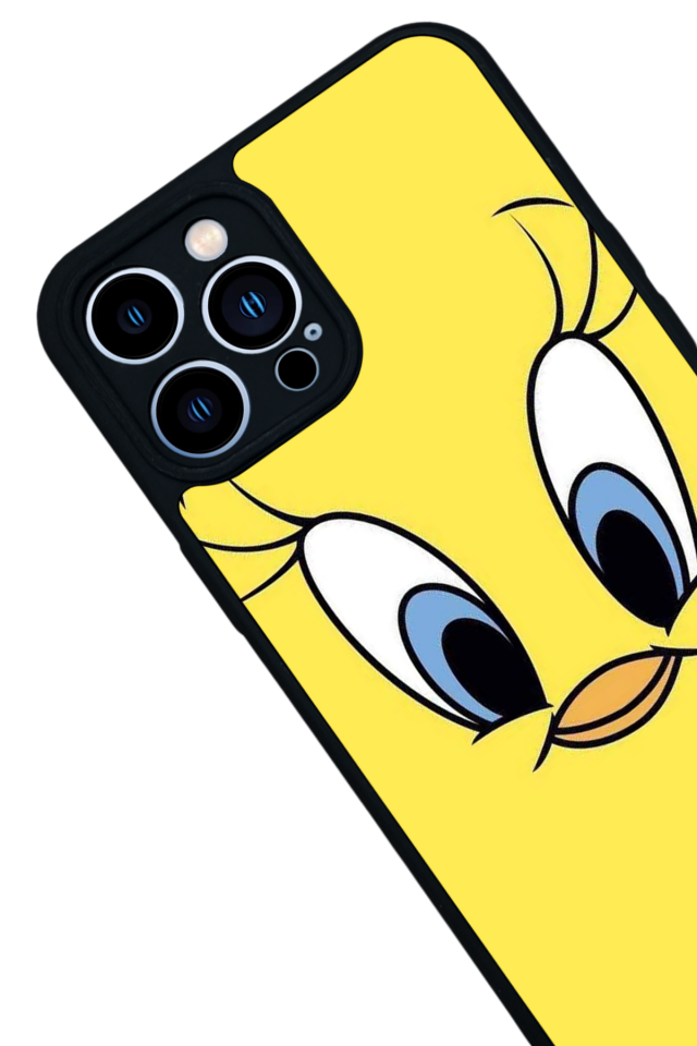 iPhone 13 Pro Max Uyumlu Tweety Tasarımlı Glossy Premium Kılıf