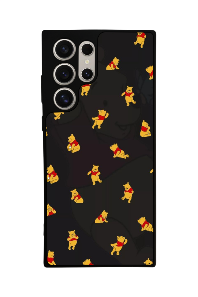 Samsung Galaxy S22 Ultra Uyumlu Winnie Tasarımlı Glossy Premium Kılıf