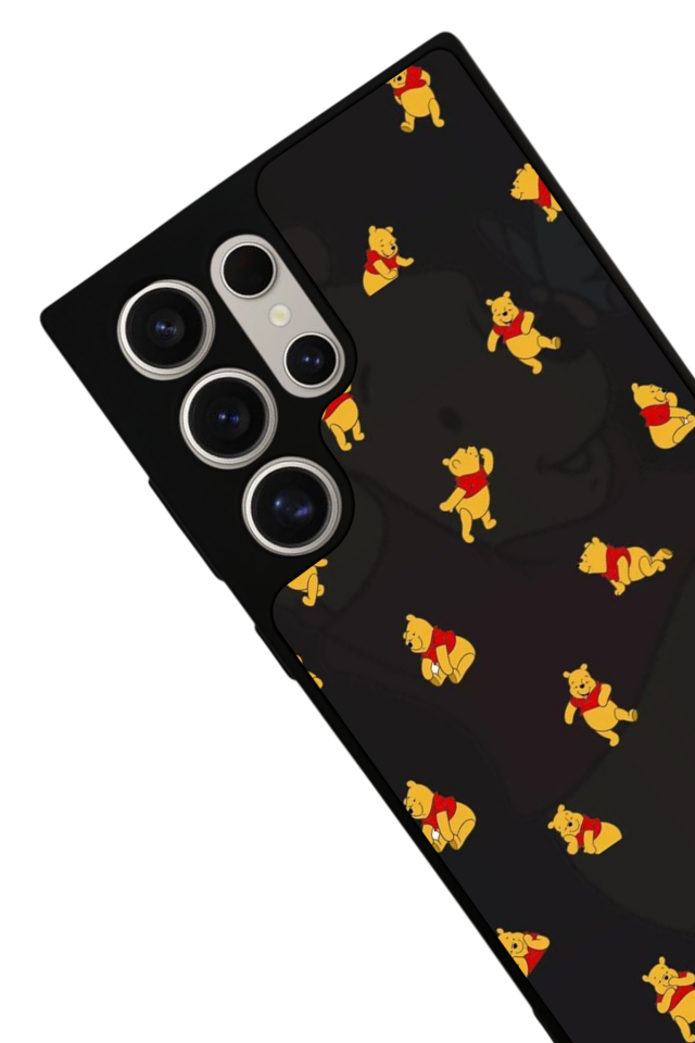 Samsung Galaxy S22 Ultra Uyumlu Winnie Tasarımlı Glossy Premium Kılıf