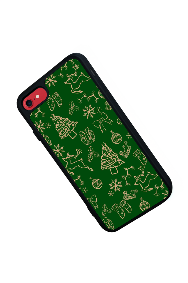 iPhone SE Uyumlu Yilbasi Christmas Tasarımlı Glossy Premium Kılıf