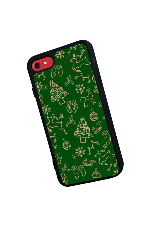 iPhone SE Uyumlu Yilbasi Christmas Tasarımlı Glossy Premium Kılıf