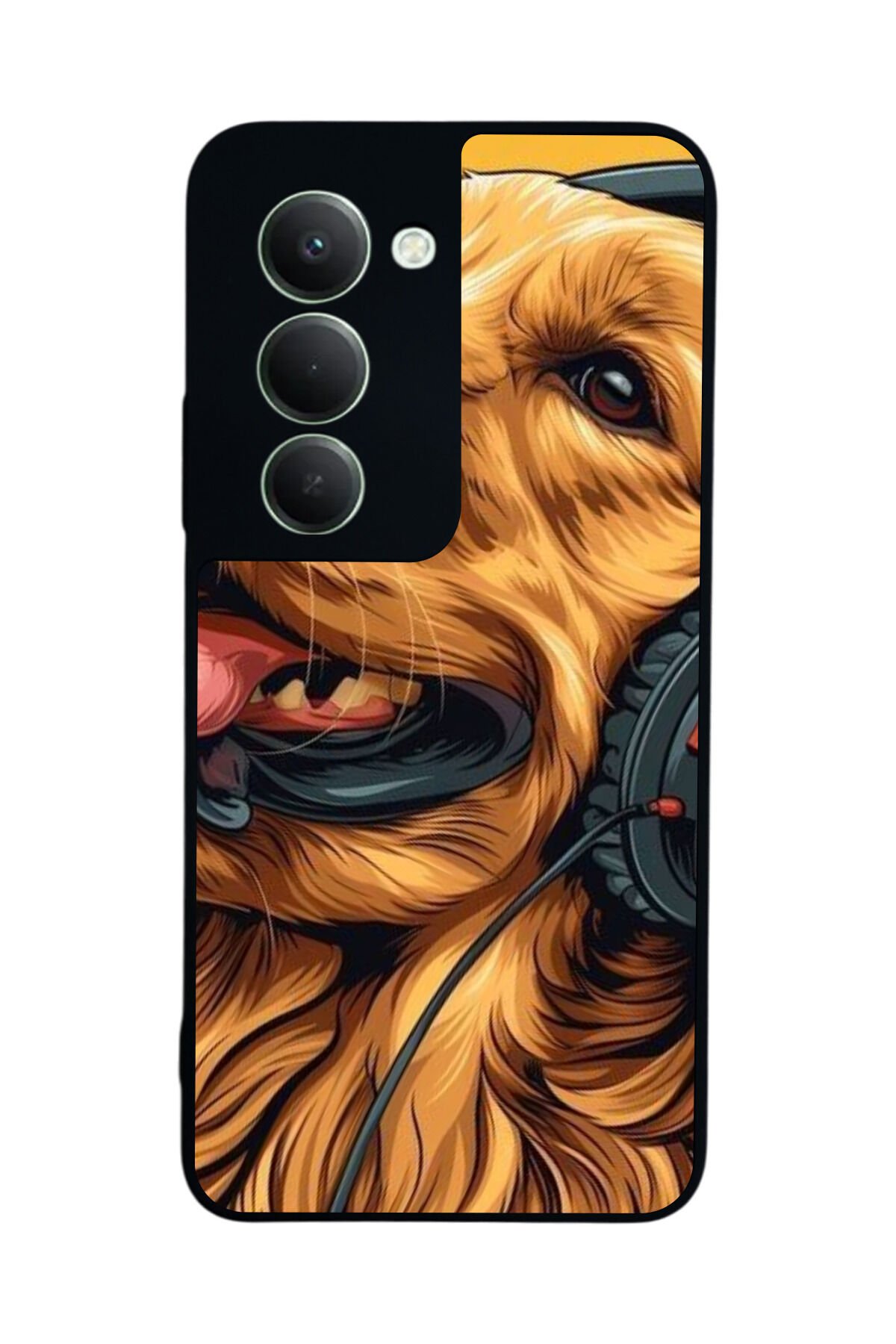 Xiaomi Redmi 15 5G Uyumlu Golden Kopek Tasarımlı Glossy Premium Kılıf